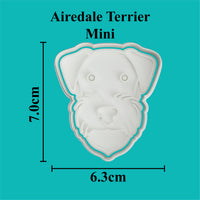 Airedale Terrier Cookie Cutter and Embosser