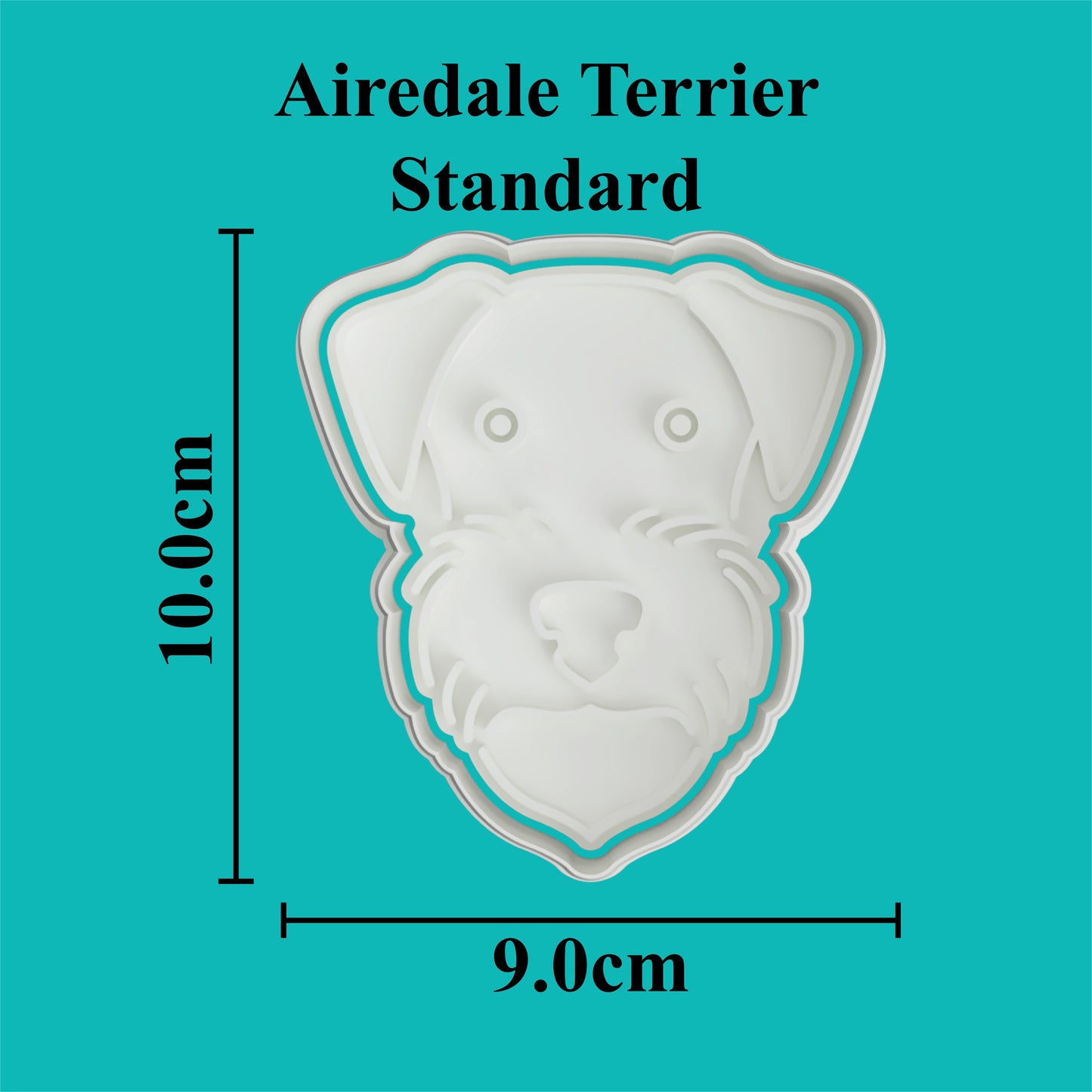 Airedale Terrier Cookie Cutter and Embosser