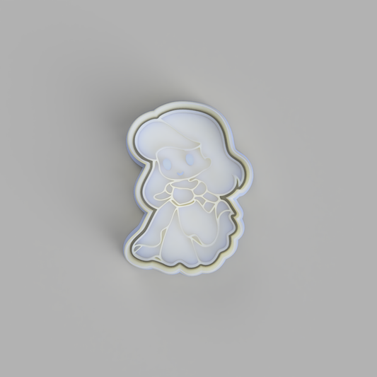 Chibi Ariel Little Mermaid (2) Cookie Cutter - just-little-luxuries