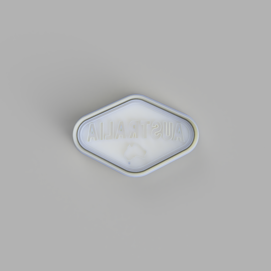 Australia (Vegemite Logo Style) Cookie Cutter and Embosser - just-little-luxuries