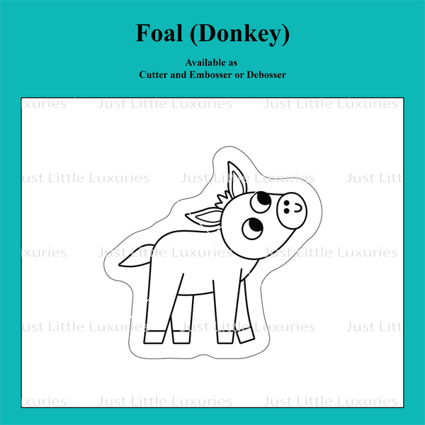 On the Farm -  Foal (Donkey) Cookie Cutter