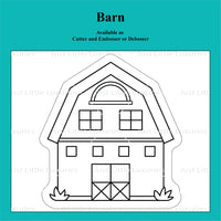 On the Farm -  Barn Cookie Cutter