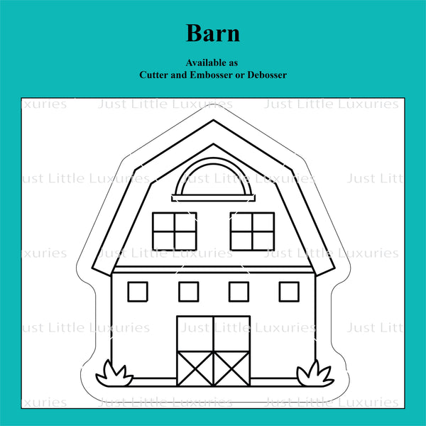 On the Farm -  Barn Cookie Cutter