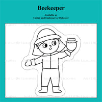 On the Farm - Beekeeper Cookie Cutter