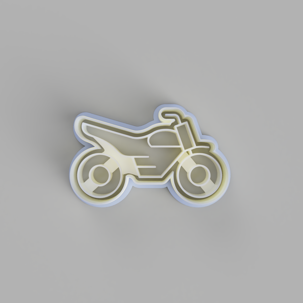 Motorbike 3 cookie cutter and stamper - just-little-luxuries