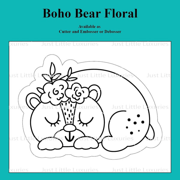 Boho Bear Floral Cutter and Embosser/Debosser