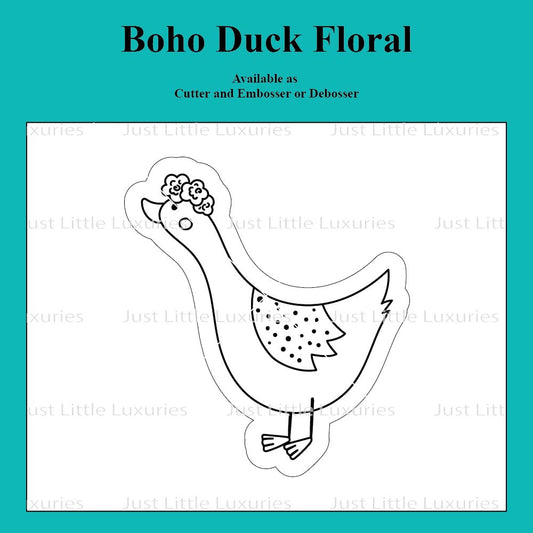 Boho Duck Floral Cutter and Embosser/Debosser