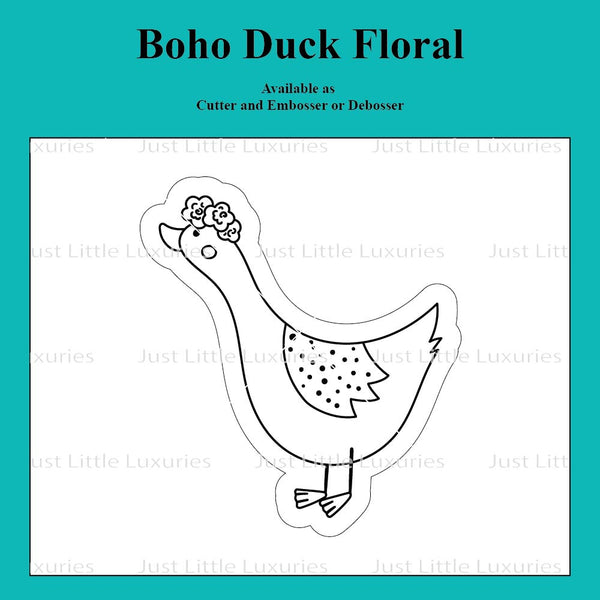 Boho Duck Floral Cutter and Embosser/Debosser