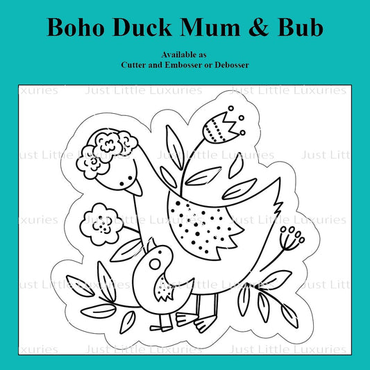 Boho Duck Mum & Bub Cutter and Embosser/Debosser