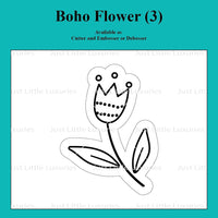 Boho Flower (3) Cutter and Embosser/Debosser