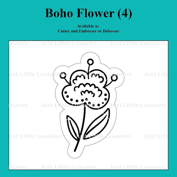 Boho Flower (4) Cutter and Embosser/Debosser