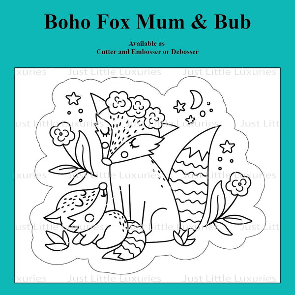 Boho Fox Mum & Bub Cutter and Embosser/Debosser