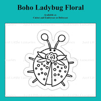 Boho Ladybug Floral Cutter and Embosser/Debosser