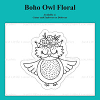 Boho Owl Floral Cutter and Embosser/Debosser