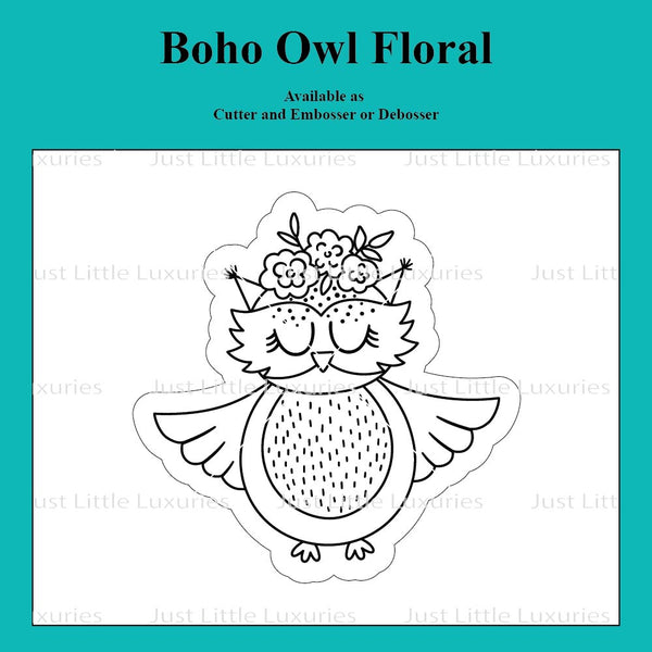 Boho Owl Floral Cutter and Embosser/Debosser