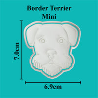 Border Terrier Cookie Cutter and Embosser