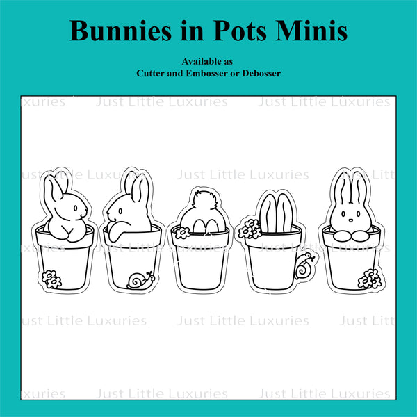 Bunnies in Pots Mini Set