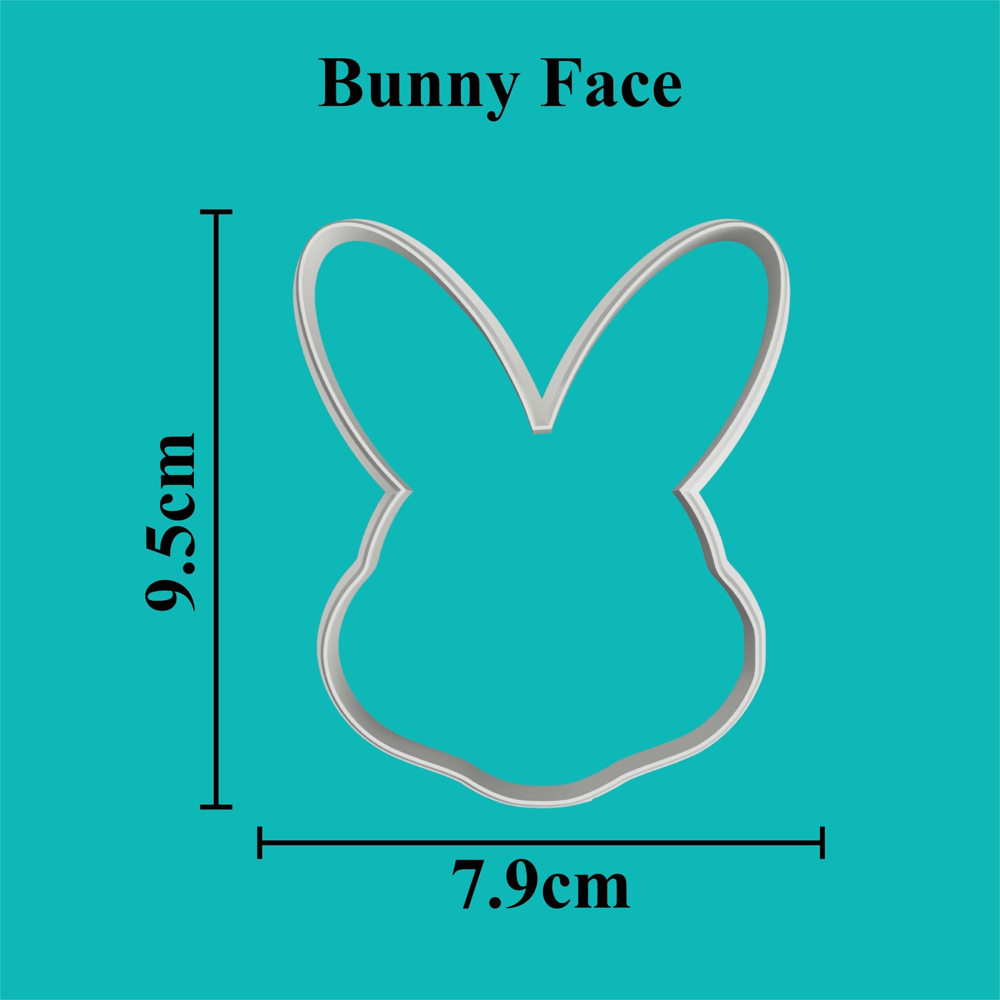 Bunny Face Cookie Cutter