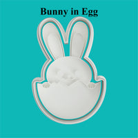 Bunny in Egg (2) Cookie Cutter .
