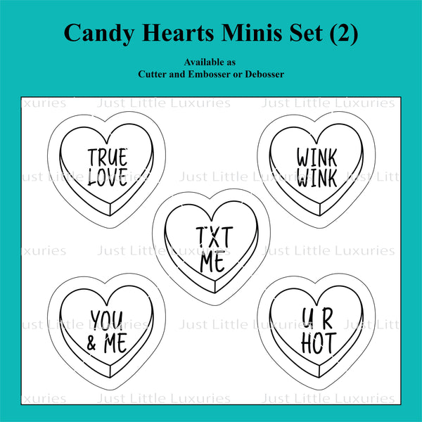 Candy Hearts (2) Mini Set