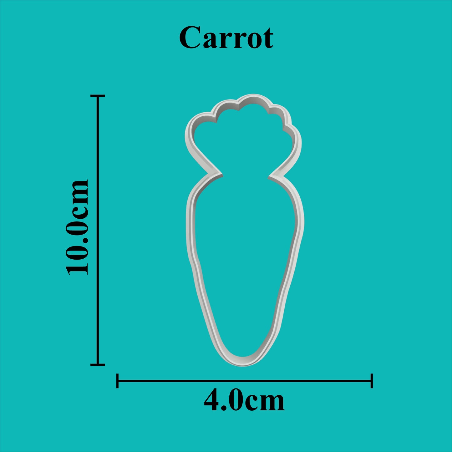 Carrot Cookie cutter