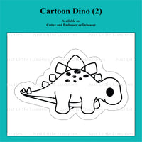 Cartoon Dinosaur Set - Dino (2) Cookie Cutter and Embosser.