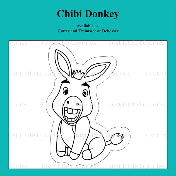 Chibi Donkey Cookie Cutter