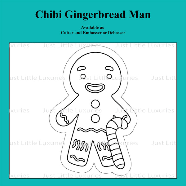 Chibi Gingerbread Man Cookie Cutter