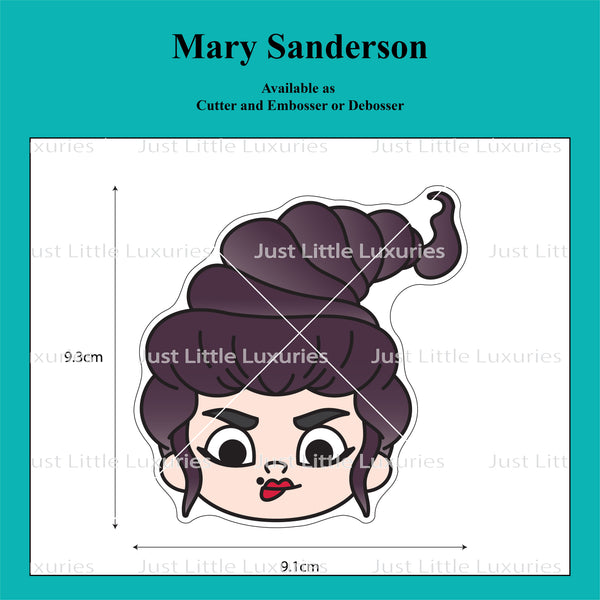 Mary Sanderson Face (Chibi) Cookie Cutter