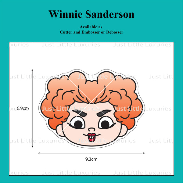 Winnie Sanderson Face (Chibi) Cookie Cutter