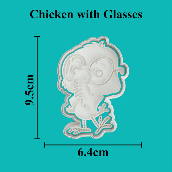 Chick with glasses Cookie Cutter