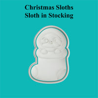 Christmas Sloths - Sloth in Stocking