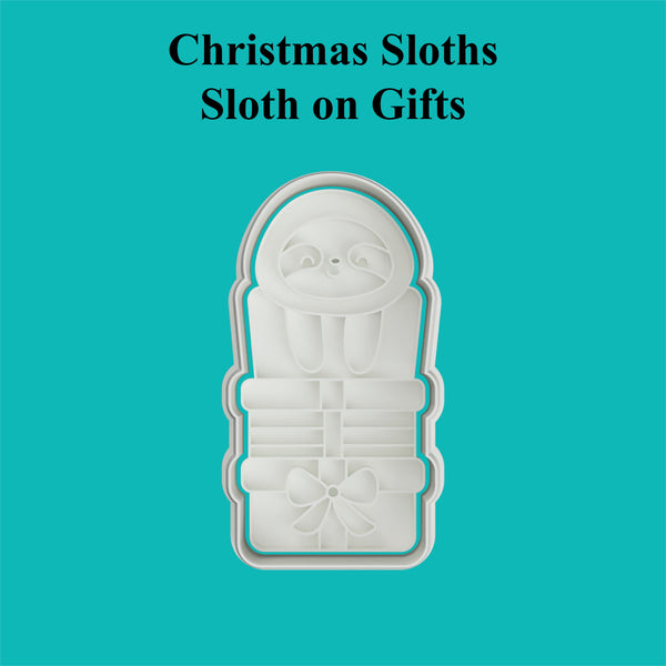 Christmas Sloths - Sloth on Gifts