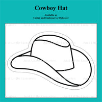 Cowboy Hat Cookie Cutter and Embosser/debosser