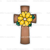 Cross with Flower Cookie Cutter