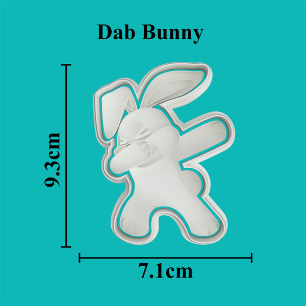 Dab Bunny Cookie Cutter .