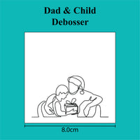 Dad & Child Christmas - Debosser