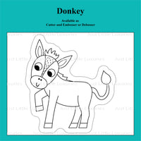 On the Farm -  Donkey Cookie Cutter