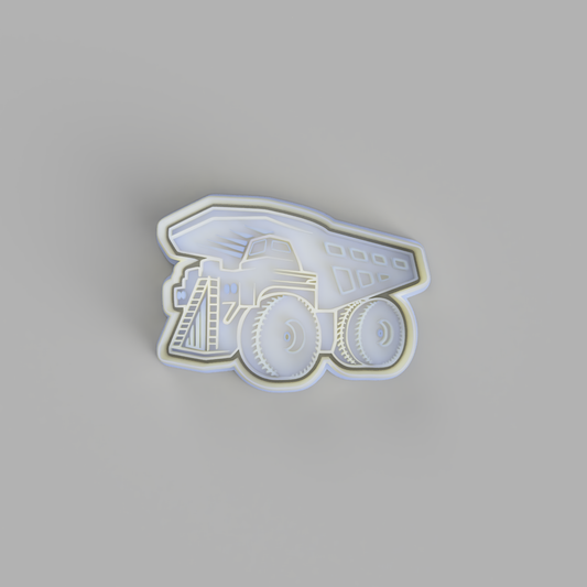 Haul Truck (3) Cookie Cutter and Embosser - just-little-luxuries