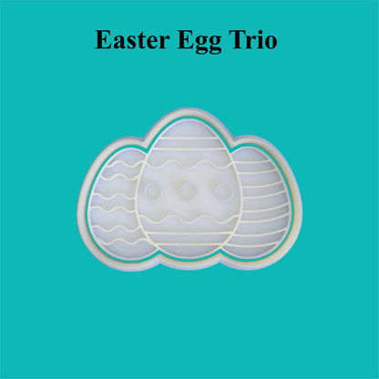 Easter Egg Trio Cookie Cutter .