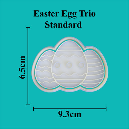 Easter Egg Trio Cookie Cutter .