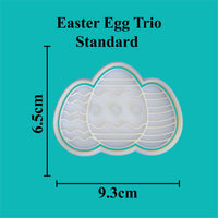 Easter Egg Trio Cookie Cutter .