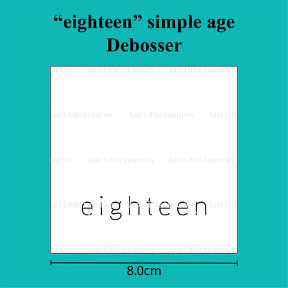 Simple Age Debosser