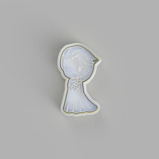 Chibi Elsa Frozen Cookie Cutter - just-little-luxuries
