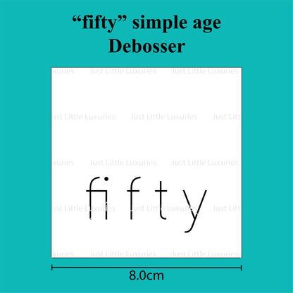 Simple Age Debosser