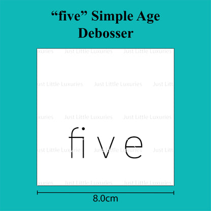 Simple Age Debosser