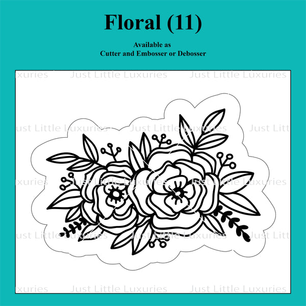 Floral (11) Cutter and Embosser/Debosser