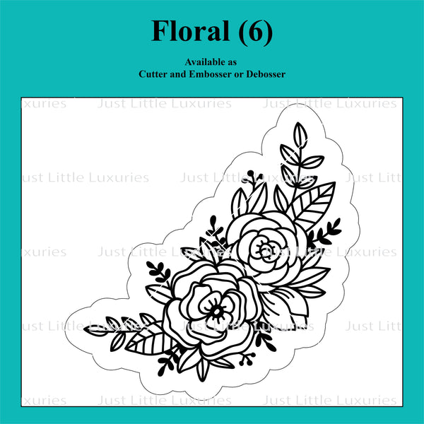 Floral (6) Cutter and Embosser/Debosser