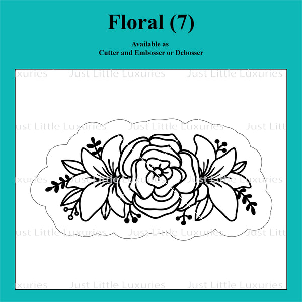 Floral (7) Cutter and Embosser/Debosser