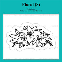 Floral (8) Cutter and Embosser/Debosser